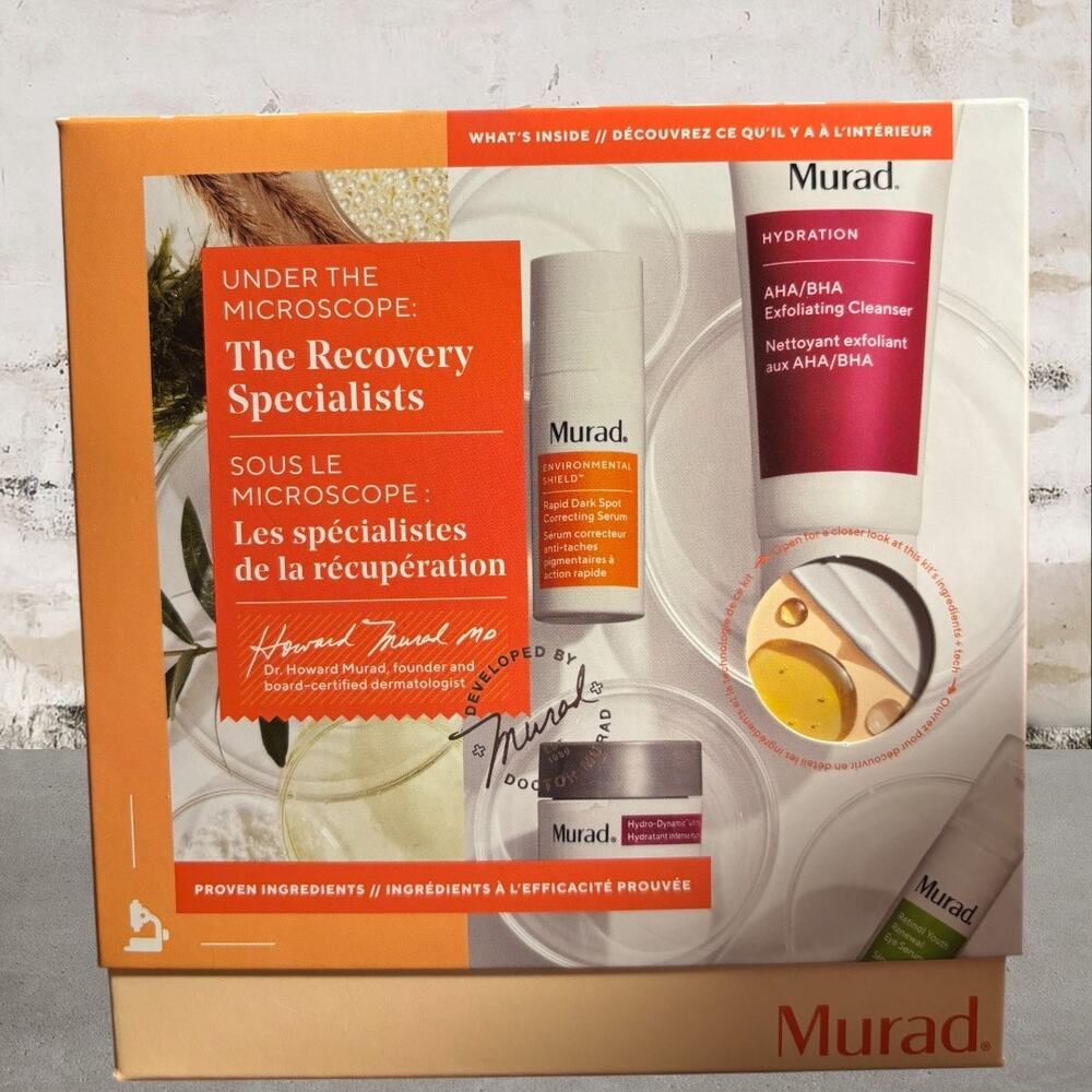 Murad Under the Microscope: The Recovery Specialists 4-Piece Set NIB